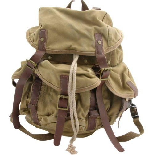 Amazon.com: Vagabond Traveler Medium Cotton Canvas Backpack (Black Amazon.com: Vagabond Traveler