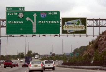 Travel on rte.287 NJ