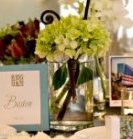 Travel theme wedding centerpiece